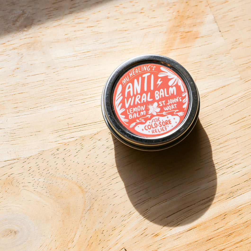 Antiviral Balm with St. John's Wort & Lemon Balm Cold Sore Relief 0.5 oz
