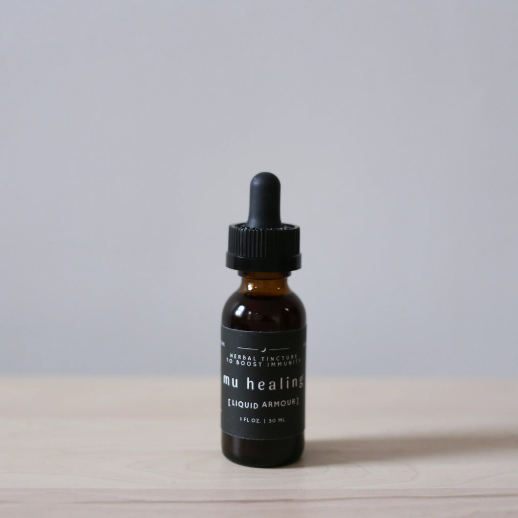 1 oz. Immune Support Tincture with Reishi, Astragalus, Osha, Rose Hips, Manuka Honey  Liquid Armour